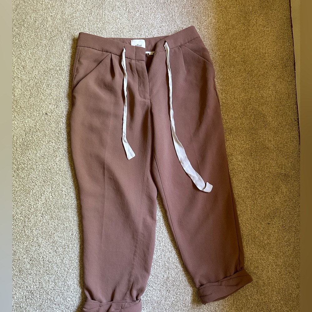 Aritzia wilfred allant pant in nutmeg